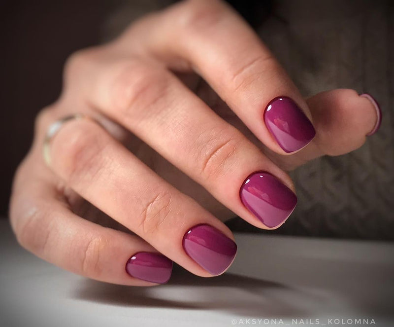 Haruyama Purple eggplant color gel nail polish 417