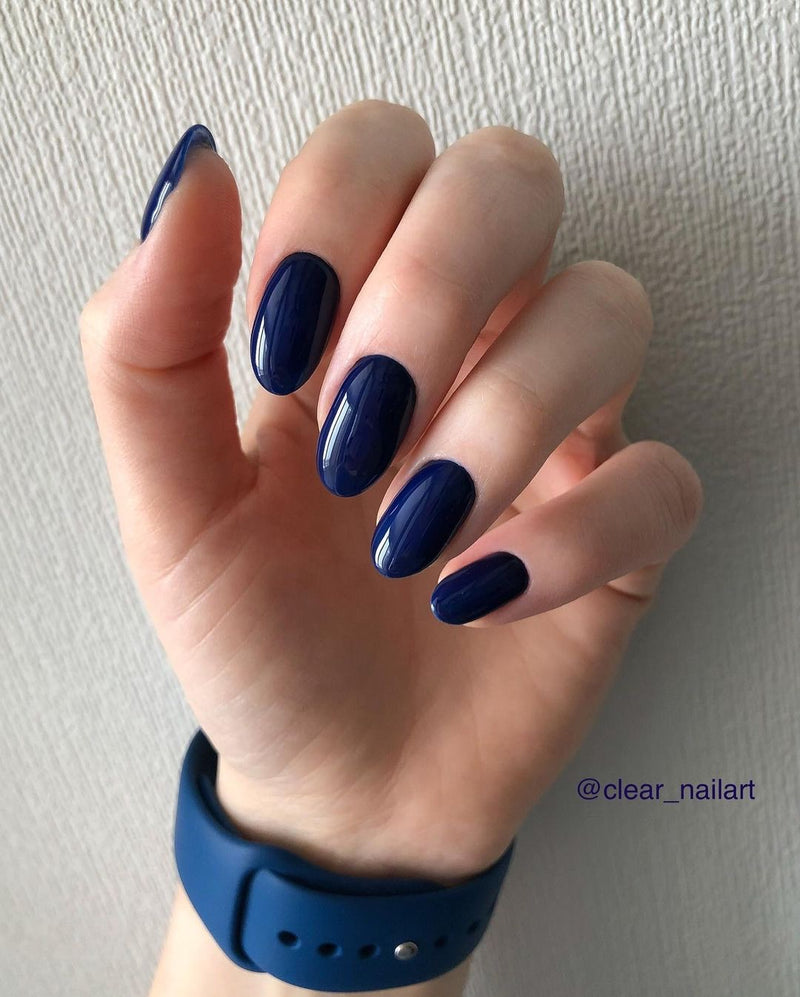 Haruyama Dark deep Blue gel nail polish 409