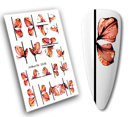 INKVICTUS Flower waterslide nail decals for summer nail art
