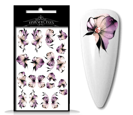 INKVICTUS Flower, nail decals / sliders 5523