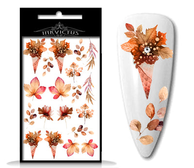 INKVICTUS Autumn nail decals for manicure and pedicure nail art