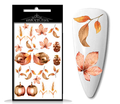 INKVICTUS Autumn nail decals for manicures and pedicures