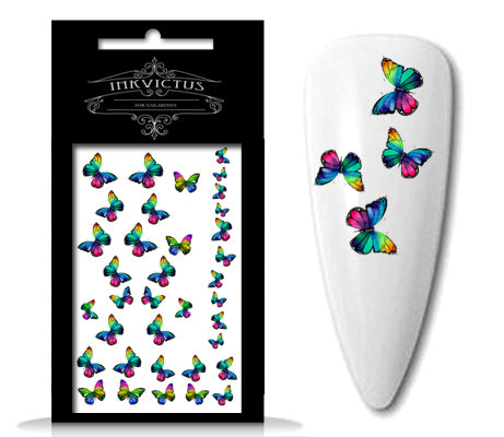 INKVICTUS butterfly nail decals / sliders 01036