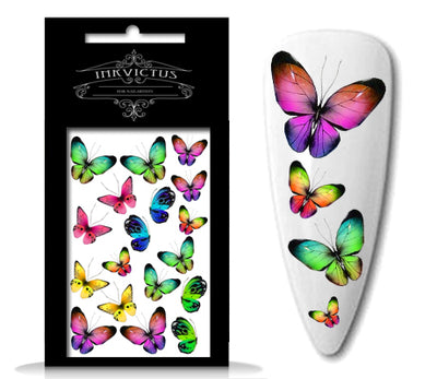 INKVICTUS Butterfly waterslide nail decals