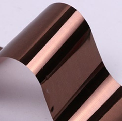 Brown chocolate foil for nails to use in manicures and pedicures