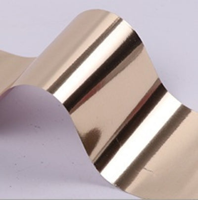 light gold nail foil design