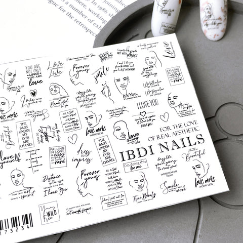 IBDI Abstract nail decals for manicures and pedicures