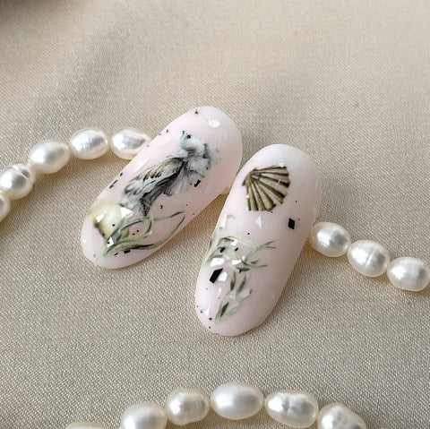 IBDI Seashell nail decals for manicures and pedicures