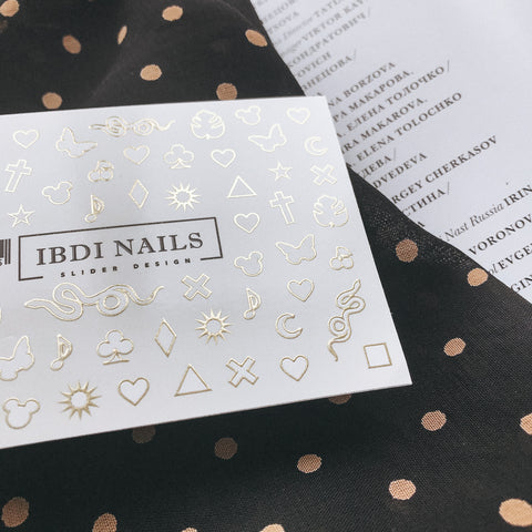 IBDI Air foil waterslide nail decals