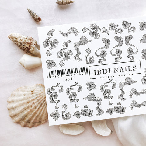 IBDI Abstract waterslide nail decals for manicures and pedicures