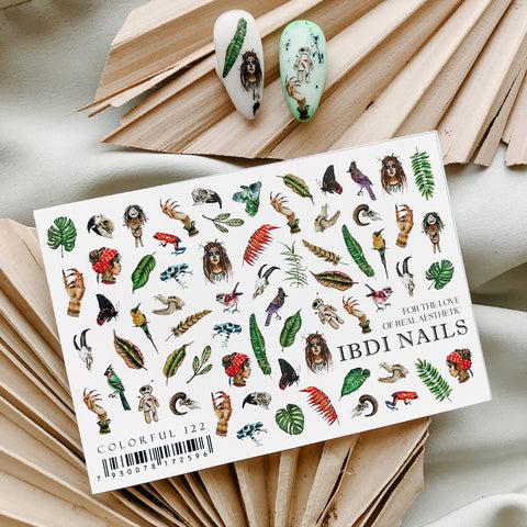 IBDI autumn waterslide nail decals for manicures and pedicures