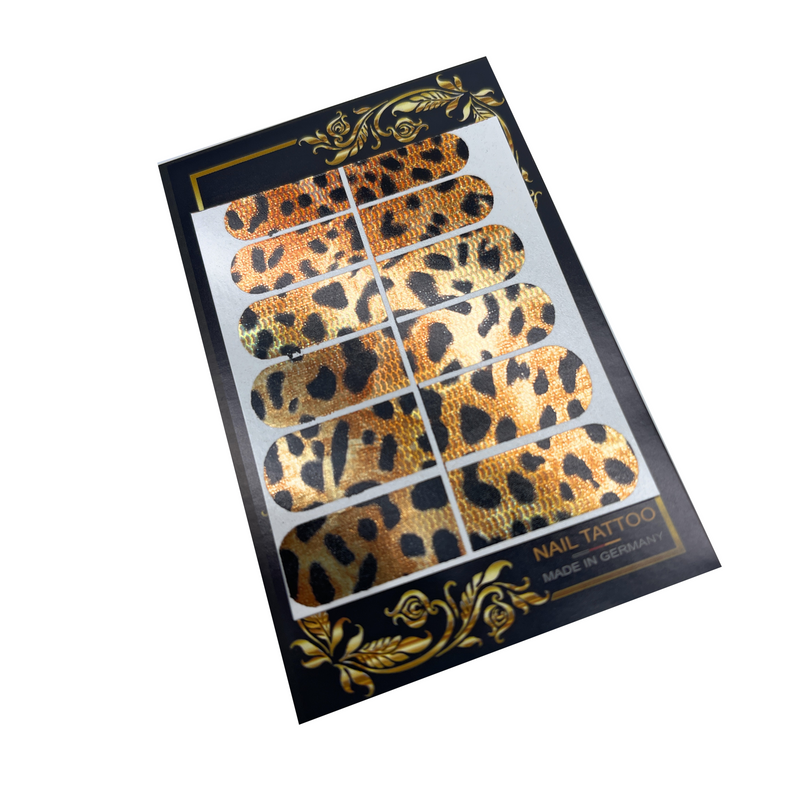 INKVICTUS Leopard print nail decals for beautiful nail art