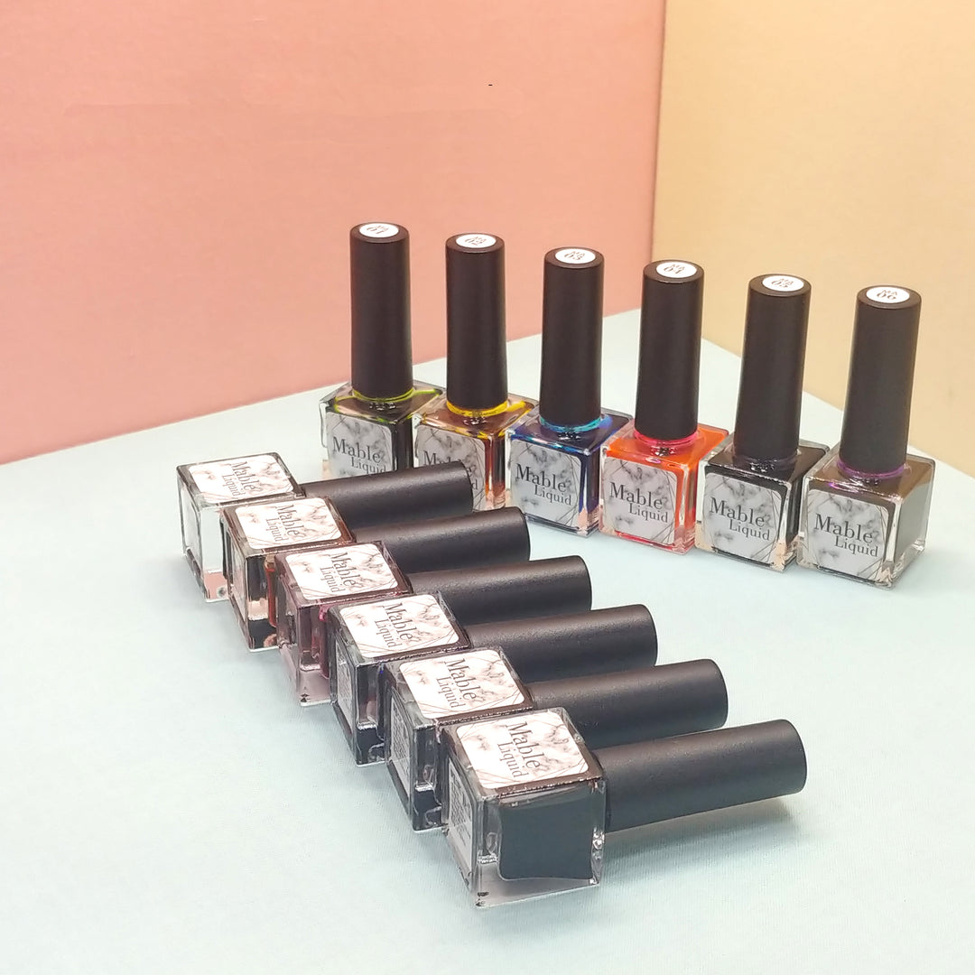 ICE GEL マーブルリキッド ICEGEL Marble liquid, watercolor polish 01-21 – NashlyNails