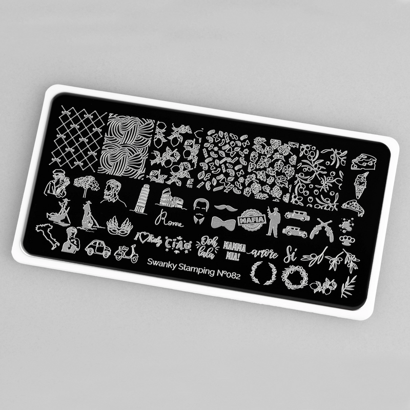 Swanty Stamping nail art plate