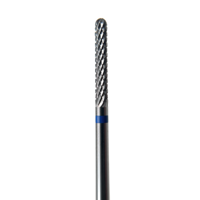 Extra narrow carbide nail drill bit for a Russian manicure, used to remove gel polish, specifically designed for around the edge of the nail