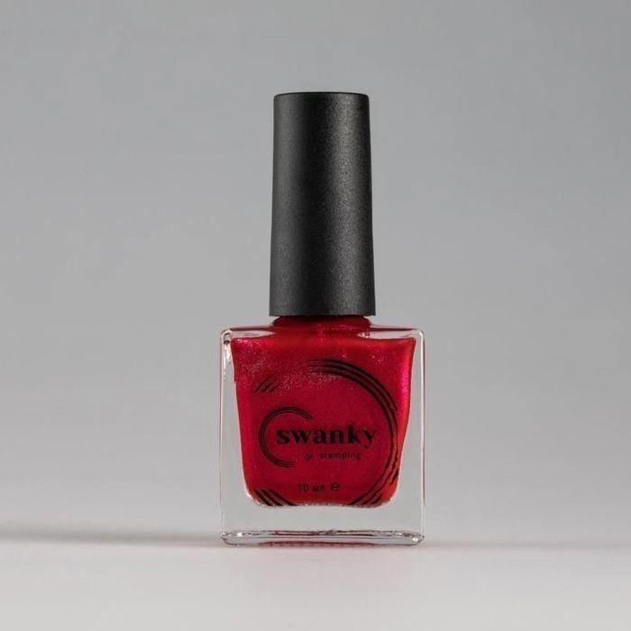 Swanky Stamping polish, metallic red Metallic04