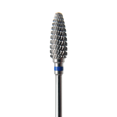 Rounded cone, Carbide nail drill bits, medium grit for a Russian manicure, used to remove builder gel and gel nail polish