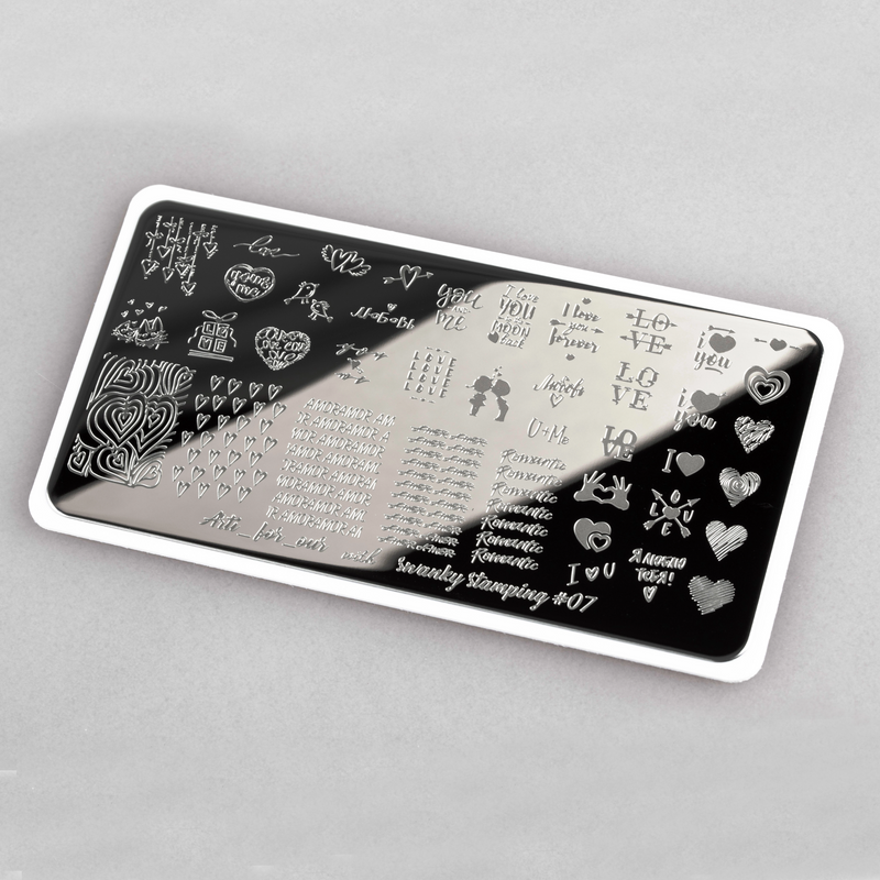 Swanky Stamping Valentines Day nail stamping plates for manicures and pedicures