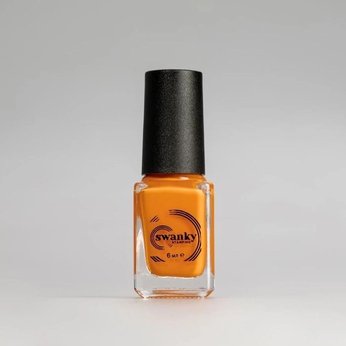 neon orange nail polish for stamping plates