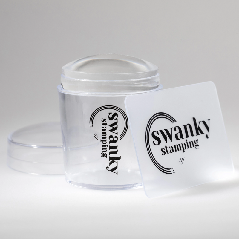 Swanky Stamping clear stamp & scraper