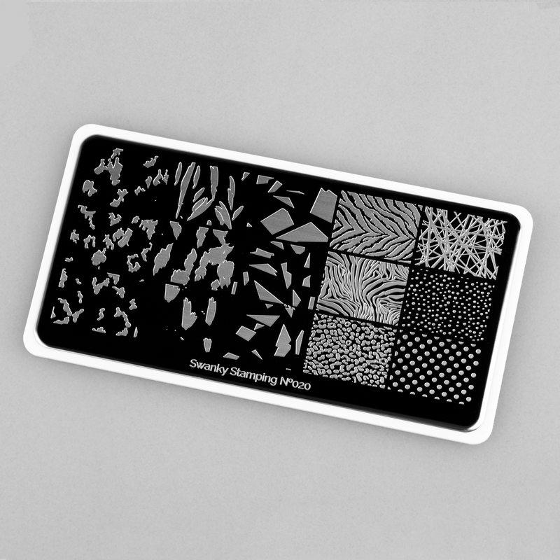 Swanky Stamping plate with patterned designs