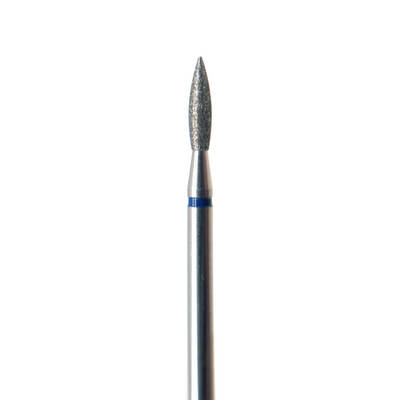 Diamond e-file nail drill bit 2.1mm -Flame, Medium grit, electric file nail drill bits for Russian manicure