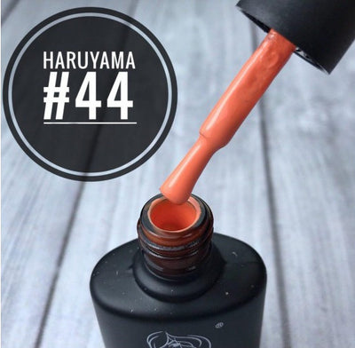 Haruyama orange gel nail polish perfect for Halloween manicures