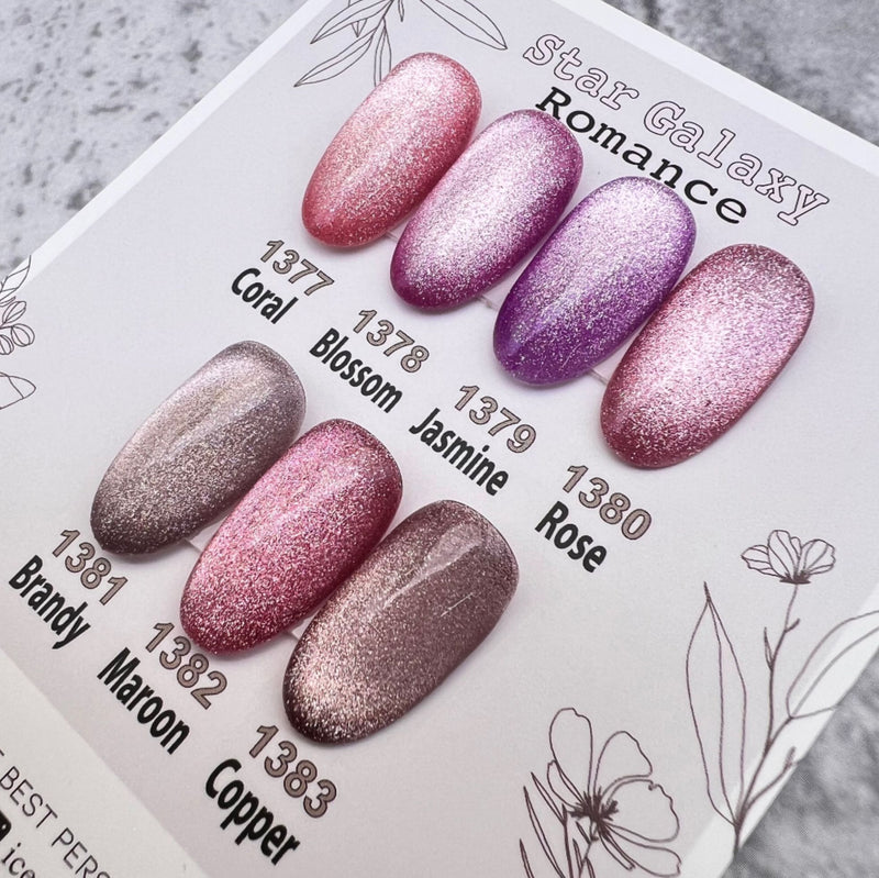 Ablack Star Galaxy Romance ジェルネイル 7個セット ICEGEL Star galaxy romance gel polish – NashlyNails