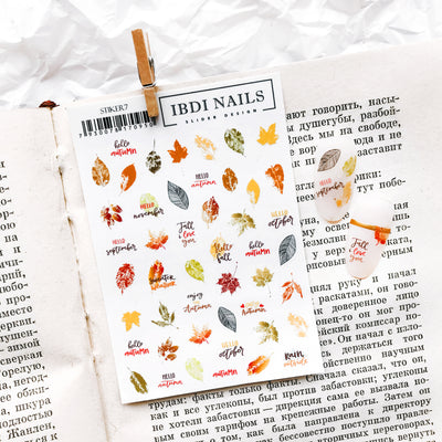 IBDI Leaf nail stickers