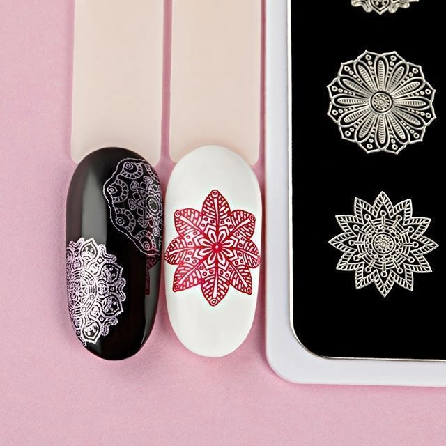 Cool designs created with stamping plate