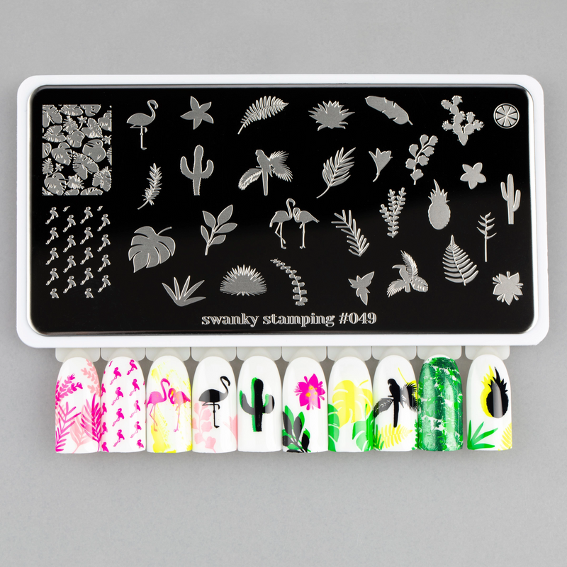 Nail art stamping plates